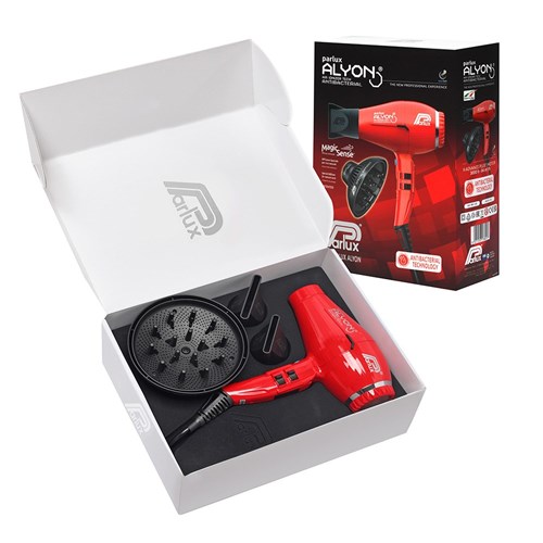 Parlux Alyon Air Ionizer Tech Hair Dryer And Diffuser Red