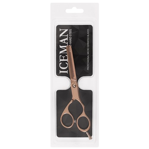 Iceman Hairdressing Thinner Scissors Rose Gold 5.5” Package Front