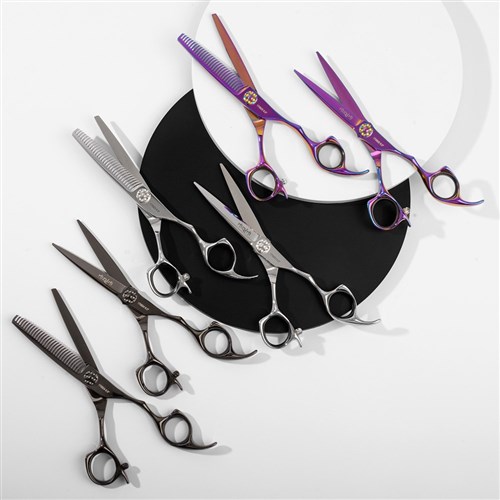 Iceman Mizumi Katani 5.5” Hairdressing Scissors Thinner Set Silver