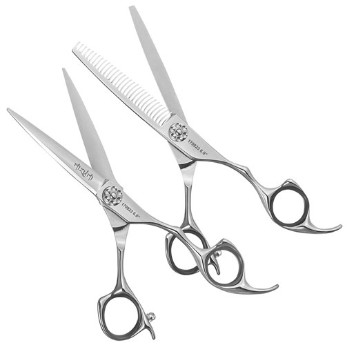 Iceman Mizumi Katani 6” Hairdressing Scissors Thinner Set Silver