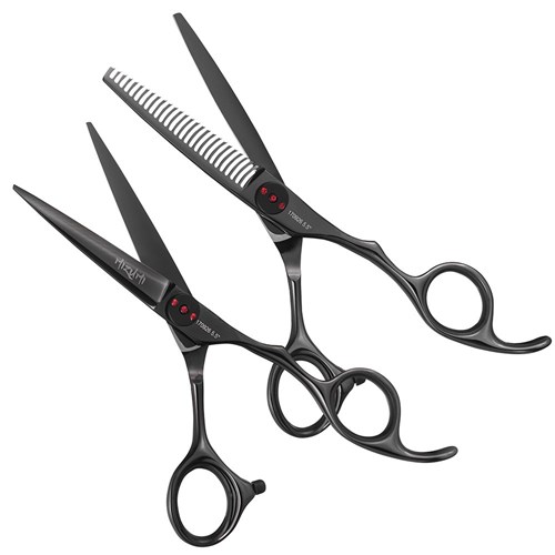 Iceman Mizumi Senshi 5.5” Hairdressing Scissors Thinner Set Black