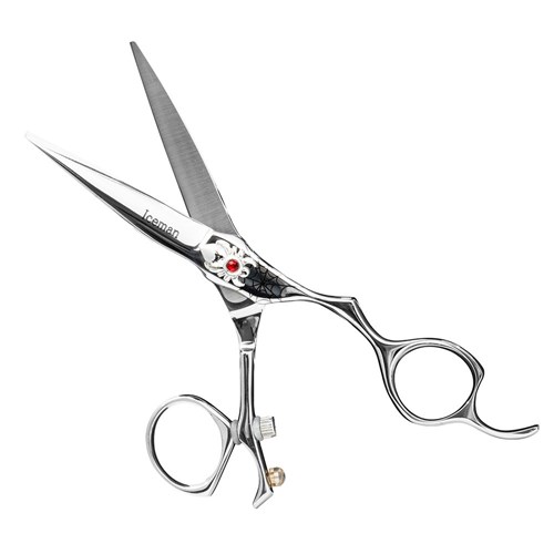 Iceman Suntachi Black Widow 5.5” Swivel Thumb Hairdressing Scissors