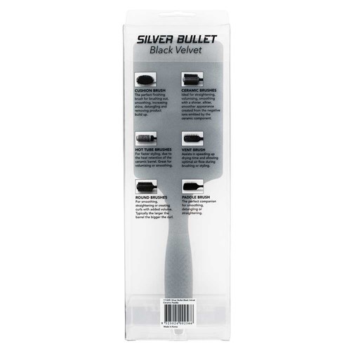 Silver Bullet Bulk Buy Black Velvet Paddle Brush 3pk