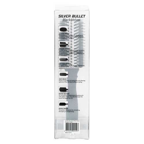 Silver Bullet Bulk Buy Black Velvet Round Brush Large 3pk