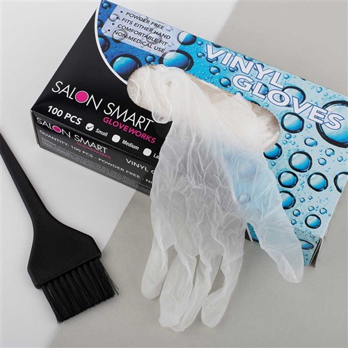 Salon Smart Bulk Buy Vinyl Gloves Clear Medium 300pk