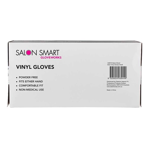 Salon Smart Bulk Buy Vinyl Gloves Clear Small 300pk