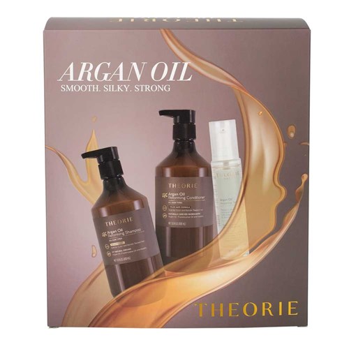  Theorie Argan Oil Smooth Silky Strong Pack