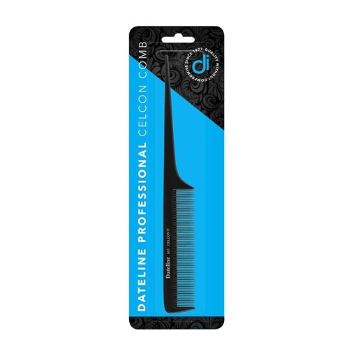 Dateline Professional Bulk Buy Blue Celcon 501 Fine Plastic Tail Comb 6pk