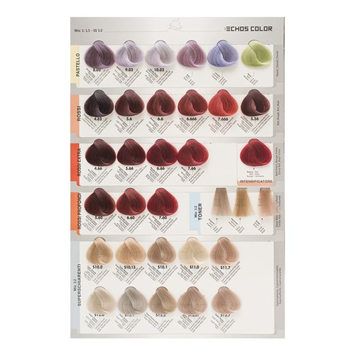 Echos Color of Italy Hair Colour Chart 4