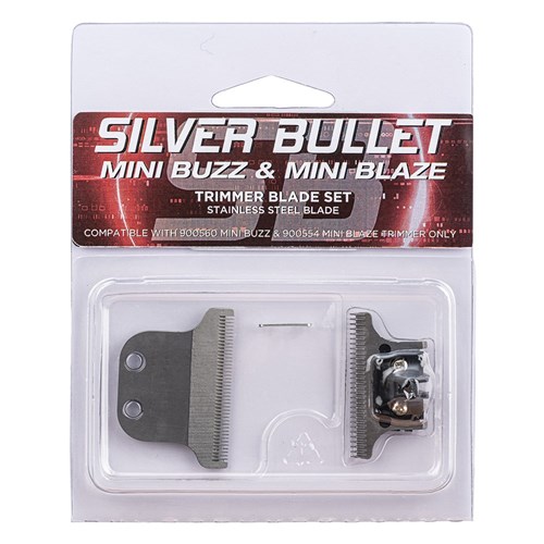 Silver Bullet Mini Buzz Mini Blaze Hair Trimmer Blade Set