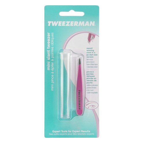Tweezerman Mini Slant Tweezer Pink 