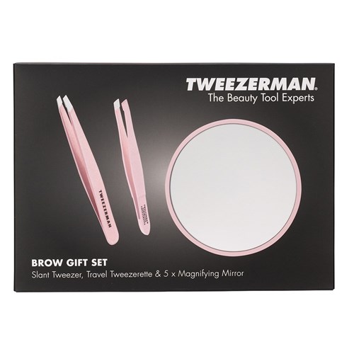 Tweezerman Brow Gift Set Pink