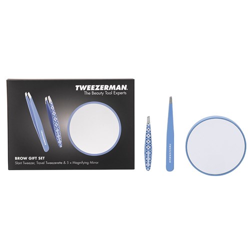 Tweezerman Brow Gift Set Blue