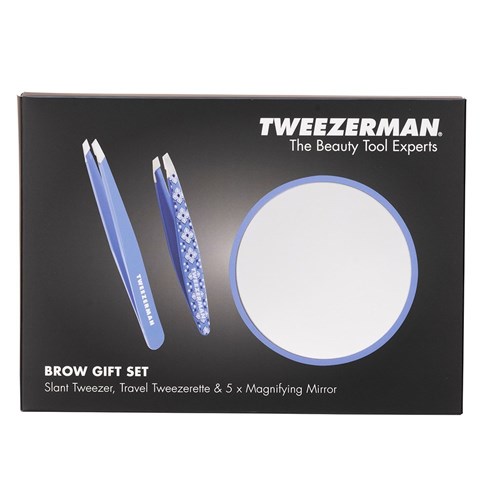 Tweezerman Brow Gift Set Blue