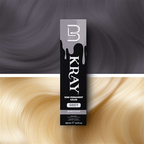 L3VEL3 Kray Semi Permanent Hair Colour Grey