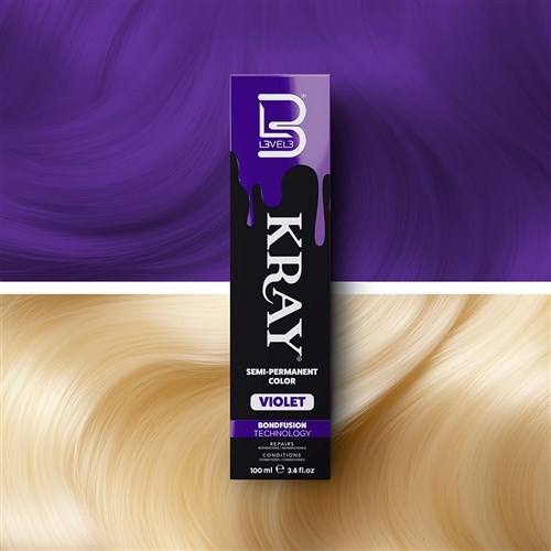 L3VEL3 Kray Semi Permanent Hair Colour Violet