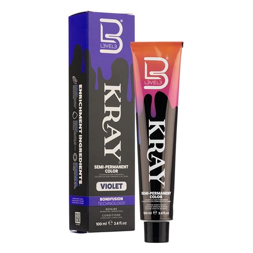 L3VEL3 Kray Semi Permanent Hair Colour Violet