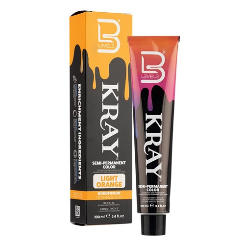 L3VEL3 Kray Semi Permanent Hair Colour Light Orange