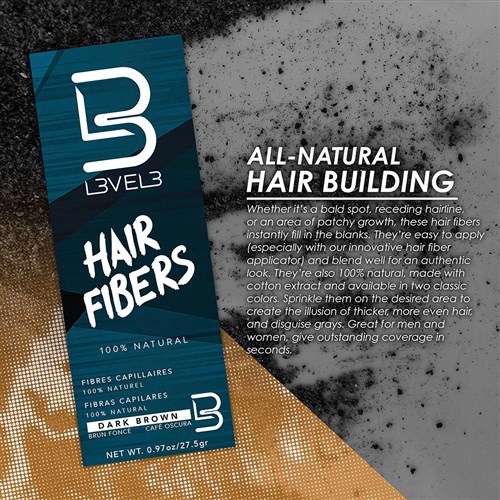 L3VEL3 Hair Fibres Dark Brown