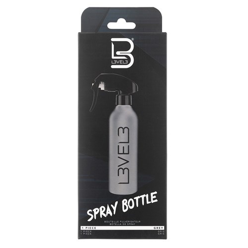 LVL3 GREY WATER SPRAY BOTTLE R009-6G RUBBERIZED LEVEL3 L3VEL3