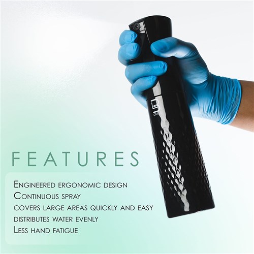 L3VEL3 Bevelled Water Spray Bottle Clear