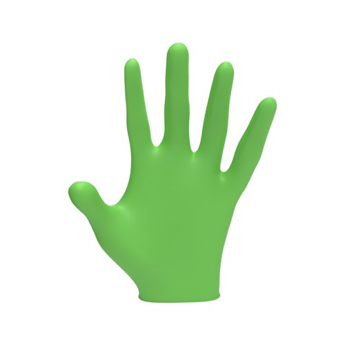 LVL3 NITRILE GLOVES LIME LGE 11402 100PC LEVEL3 L3VEL3