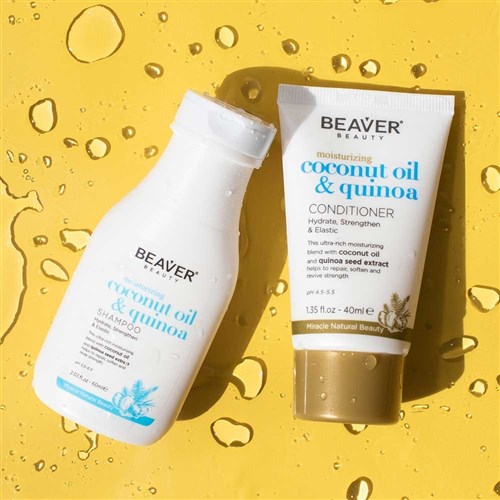 Beaver Coconut Oil And Quinoa Moisturising Shampoo 60ml