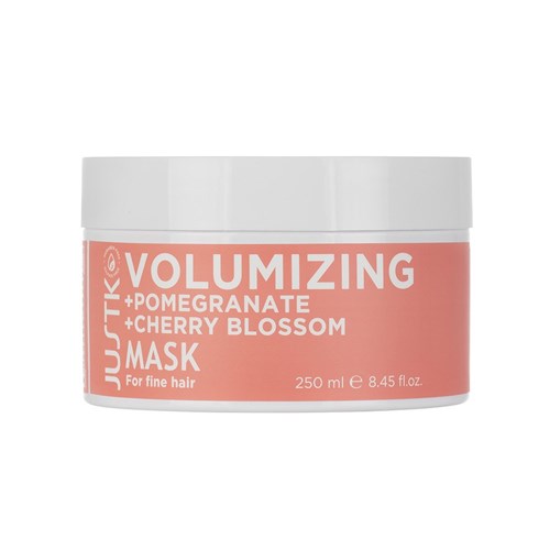 JUSTK VOLUME MASK 250ml POMEGRANATE & CHERRY BLOSSOM VOLUMIZING