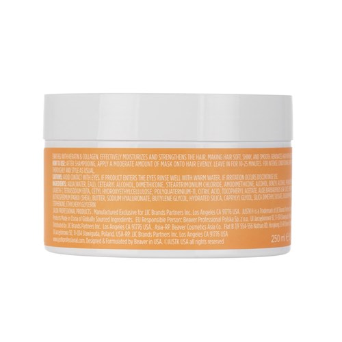 JUSTK NOURISHING MASK 250ml KERATIN & COLLAGEN FOR ALL HAIR TYPES