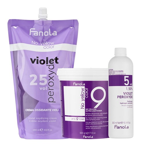 Fanola No Yellow Violet Hair Peroxide 5 Volume 1L