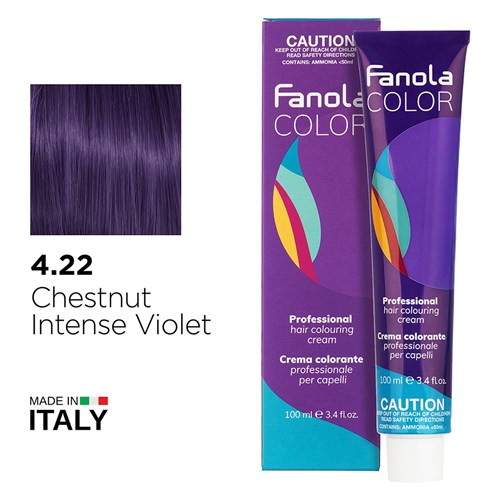 FANOLA 4.22 CHESTNUT INT VIOLE 1056254 INTENSE VIOLET COLOUR 100ml