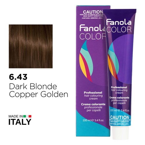 FANOLA 6.43 DK BLND COPPER BLO 1056285 DARK BLONDE COPPER BLONDE COLOUR 100ml