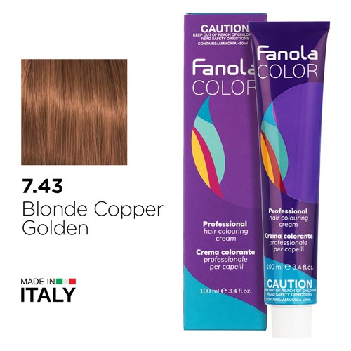 FANOLA 7.43 BLONDE COPPER GOLD 1056286 COLOUR 100ml