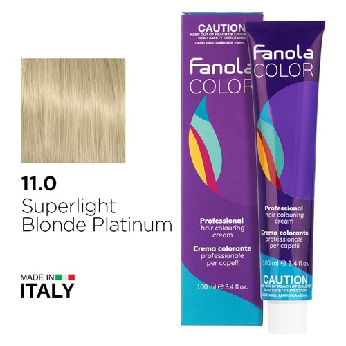 FANOLA 11.0 SUP LIGHT PLAT BLO 1056235 SUPERLIGHT PLATINUM BLONDE COLOUR 100ml