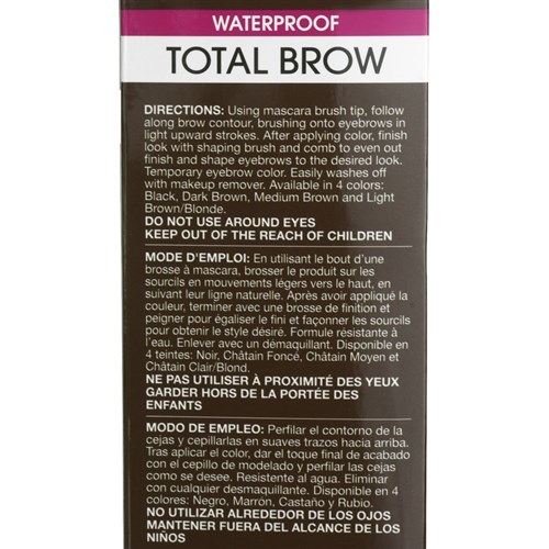 Cover Your Gray Total Brow Eyebrow Sealer and Colour Dark Brown