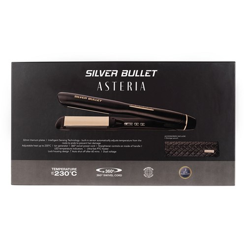 Silver Bullet Asteria Hair Straightener Black