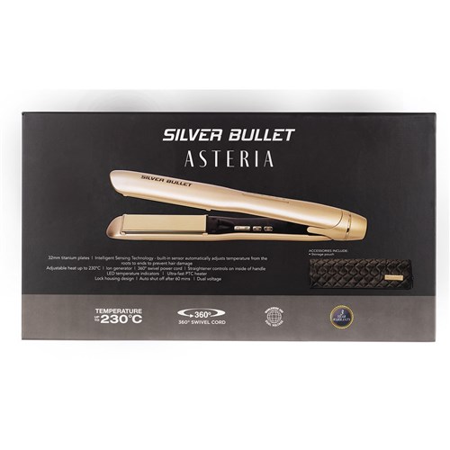 Silver Bullet Asteria Hair Straightener Champagne