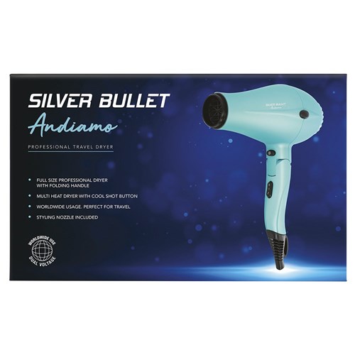 Silver Bullet Andiamo Foldable Travel Hair Dryer