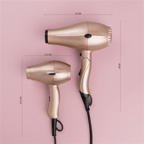 Silver Bullet Runway Foldable Mini Travel Hair Dryer