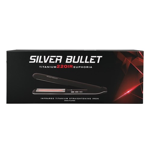Silver Bullet Titanium 220 IR Euphoria Infrared Hair Straightener front box