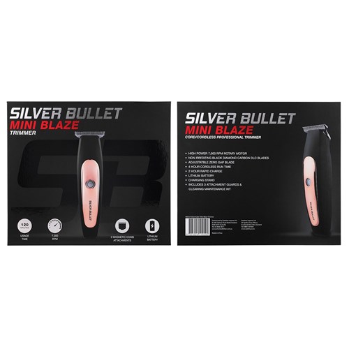 Silver Bullet Mini Blaze Hair Trimmer package