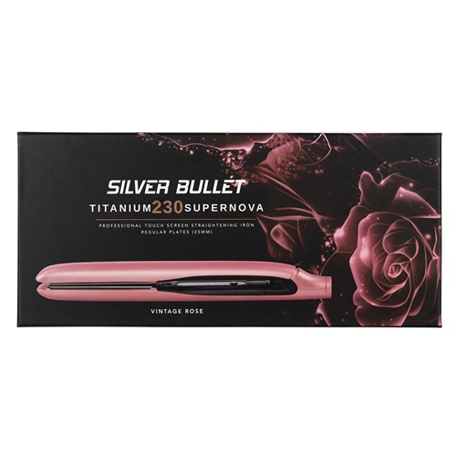 Silver Bullet Titanium 230 Supernova Hair Straightener Vintage Rose