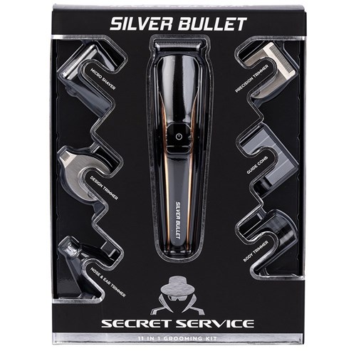 Silver Bullet Secret Service 11 In 1 Grooming Trimmer Kit