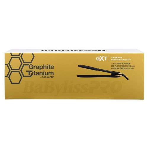 Graphite Titanium by BaBylissPRO Ionic Hair Straightener 32mm Package