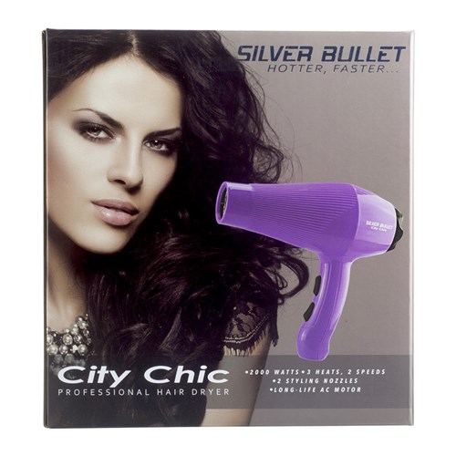 Silver Bullet City Chic Hair Dryer Violet 