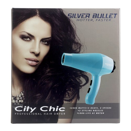 Silver Bullet City Chic Hair Dryer Aqua