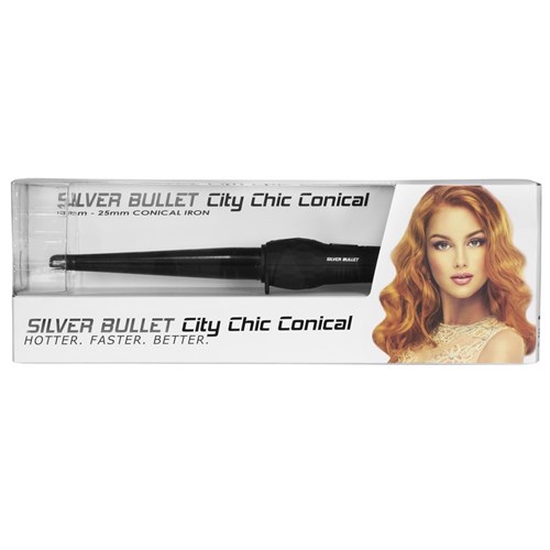 Silver Bullet City Chic Regular Conical Curling Iron Box
