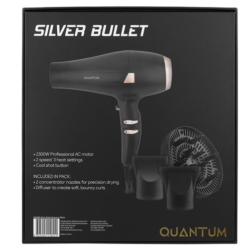 Silver Bullet Quantum Hair Dryer Black