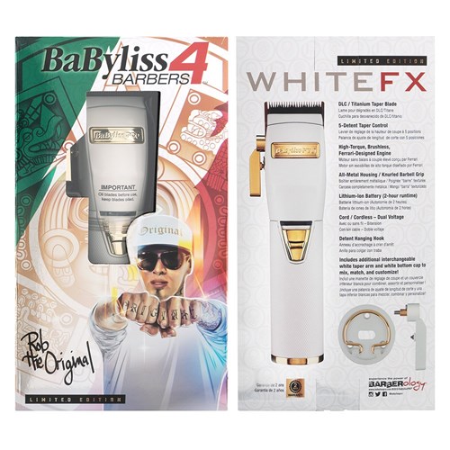 BaBylissPRO WhiteFX Lithium Hair Clipper font attachement