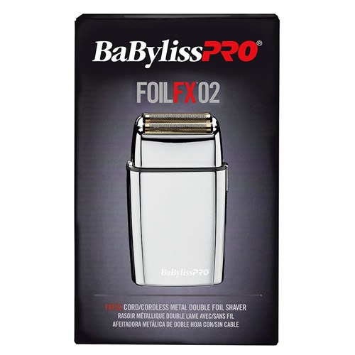 BaBylissPRO FoilFX02 Metal Double Foil Shaver Package Front